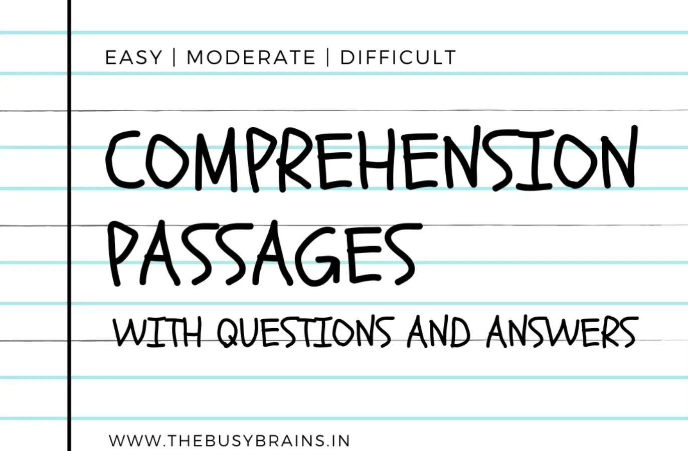 Comprehension Passage