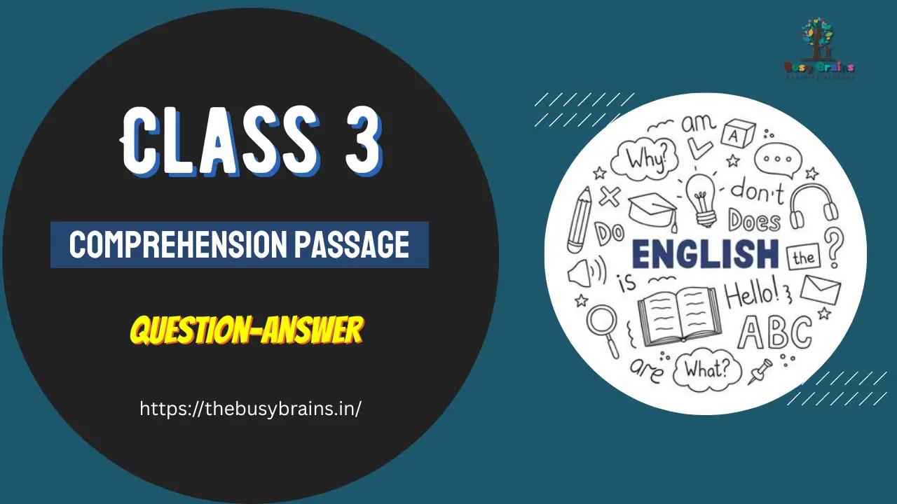 Comprehension for Class 3