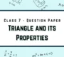 Triangle and its Properties 90x80