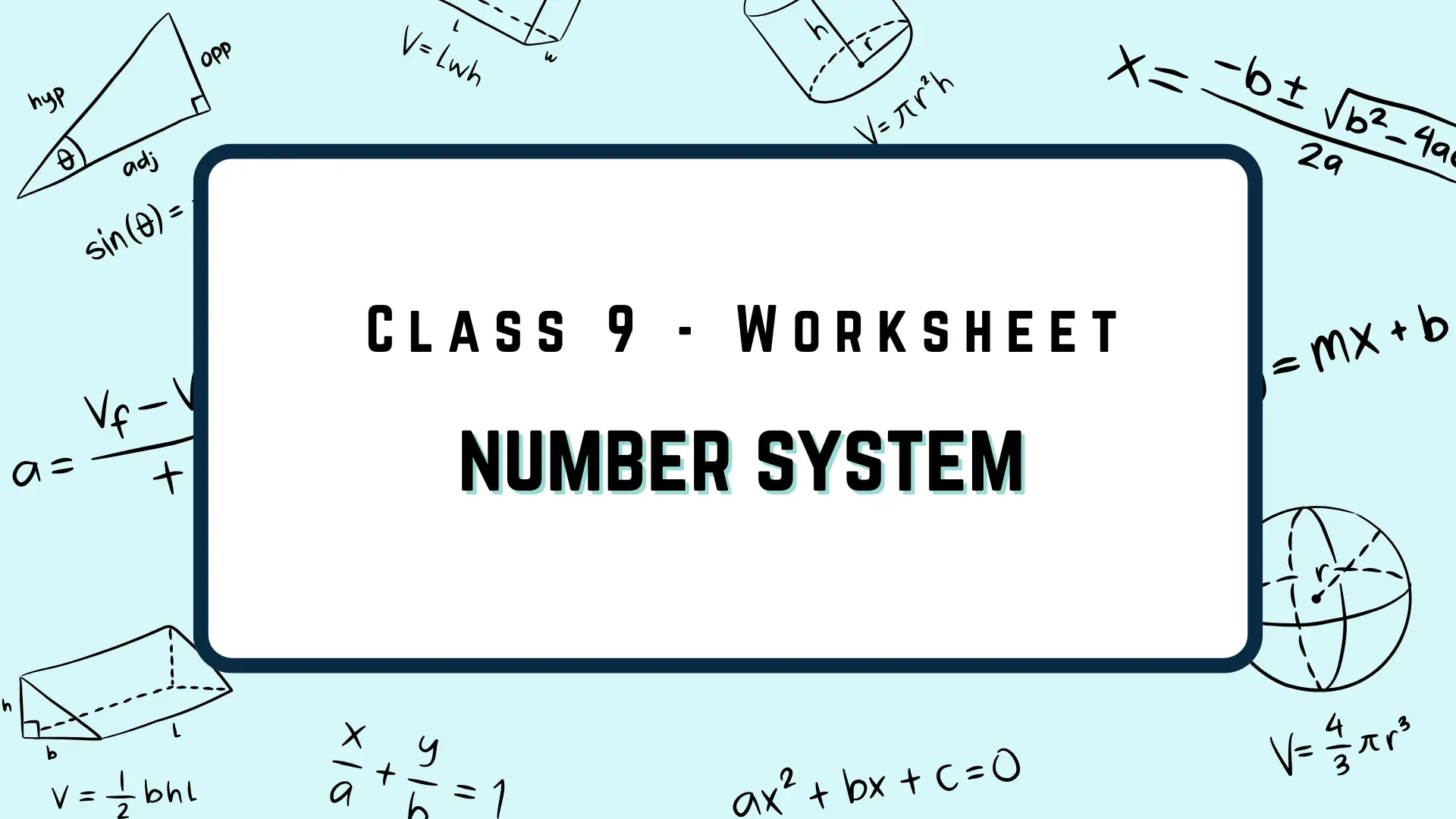 number system worksheet