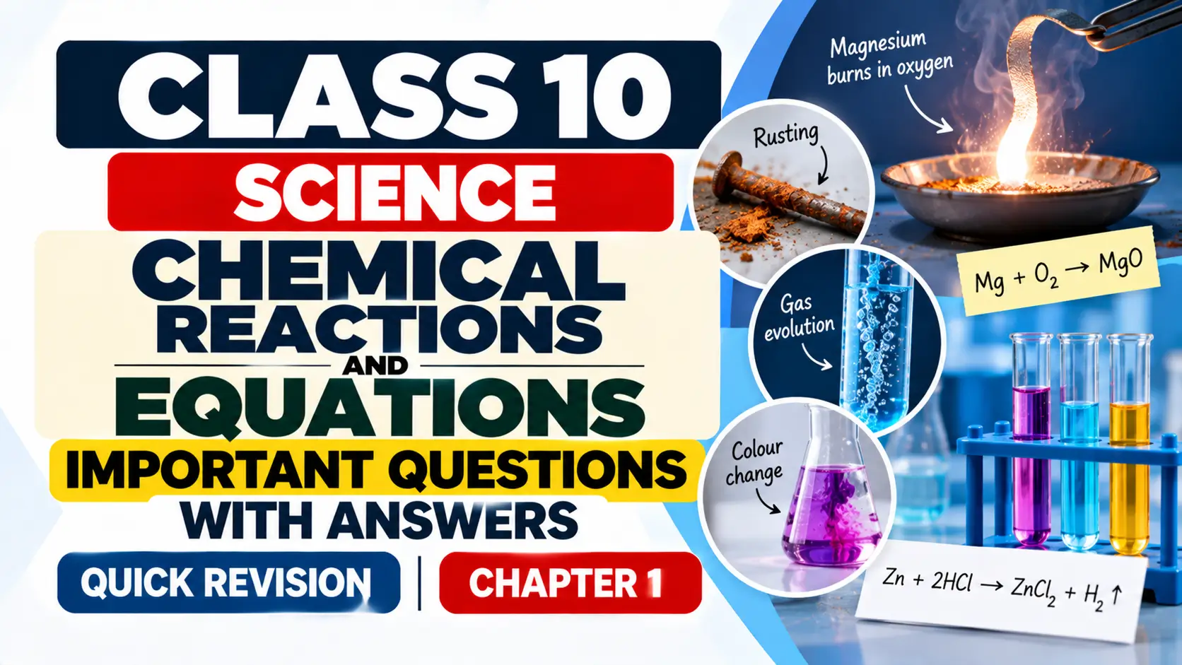 Class 10 Chemical Reactions Revision