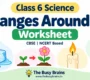 Class 6 Changes Around Us Worksheet 90x80