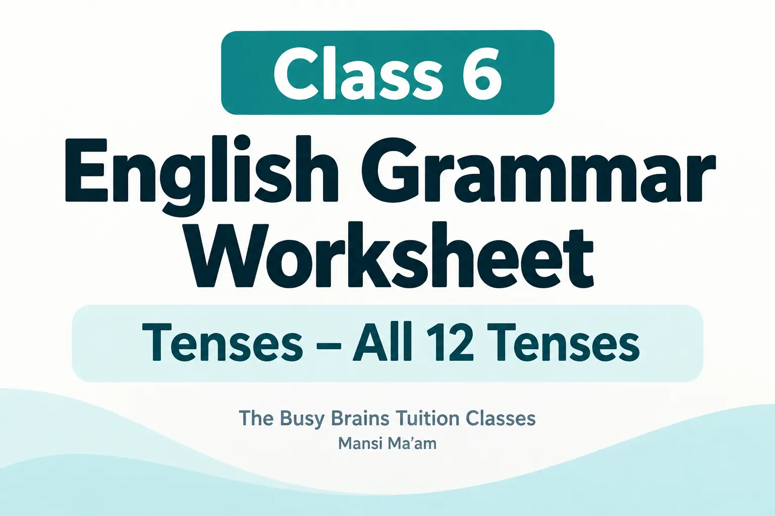 Class-6-Tenses