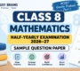 Class 8 Sample Paper Maths 90x80