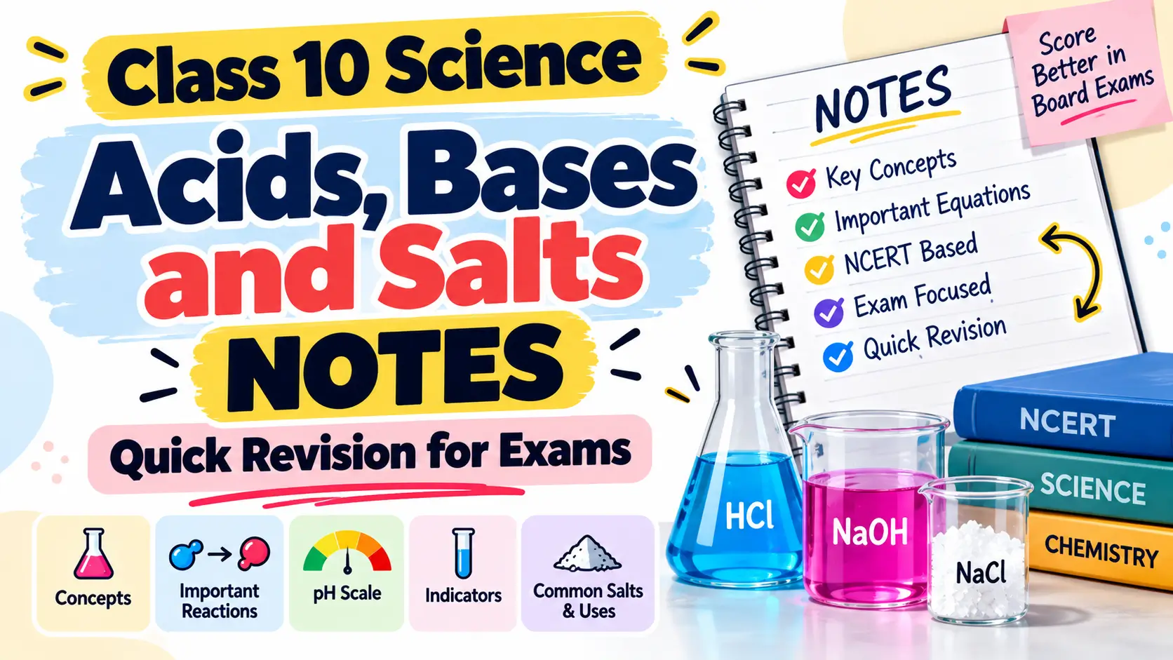 Class 10 Acids, Bases and Salts Notes