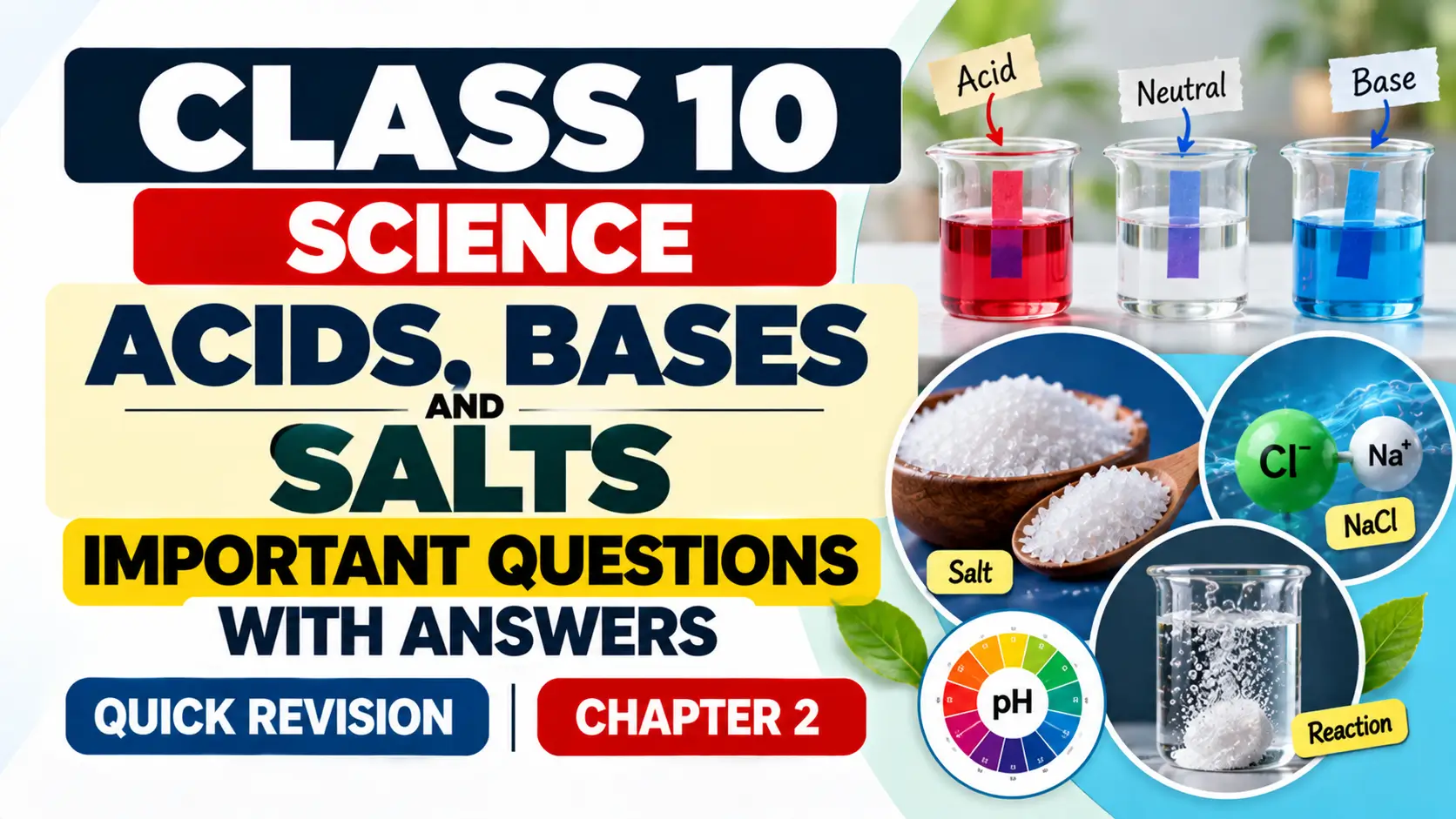 Class 10 Acids, Bases and Salts Revision