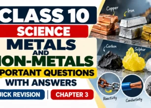 Class 10 Metals and Non-Metals Revision Poster