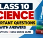 Class 10 Science Important Questions 90x80