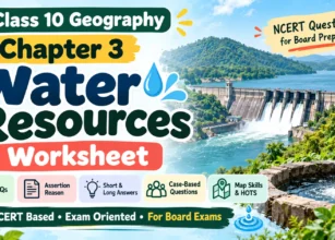 Class 10 Water Resources Worksheet