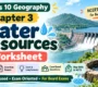 Class 10 Water Resources Worksheet 90x80