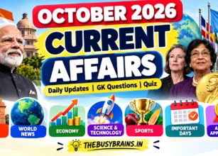 October 2026 Current Affairs Cover