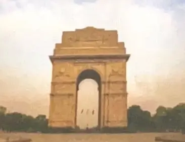 India Gate monument in New Delhi for Class 10 Maths applications of trigonometry question